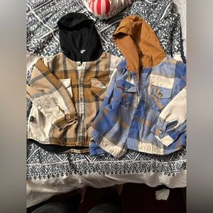 Flannel hoodies